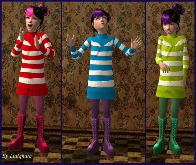goth everyday dresses cf by lidiqnata sims 2